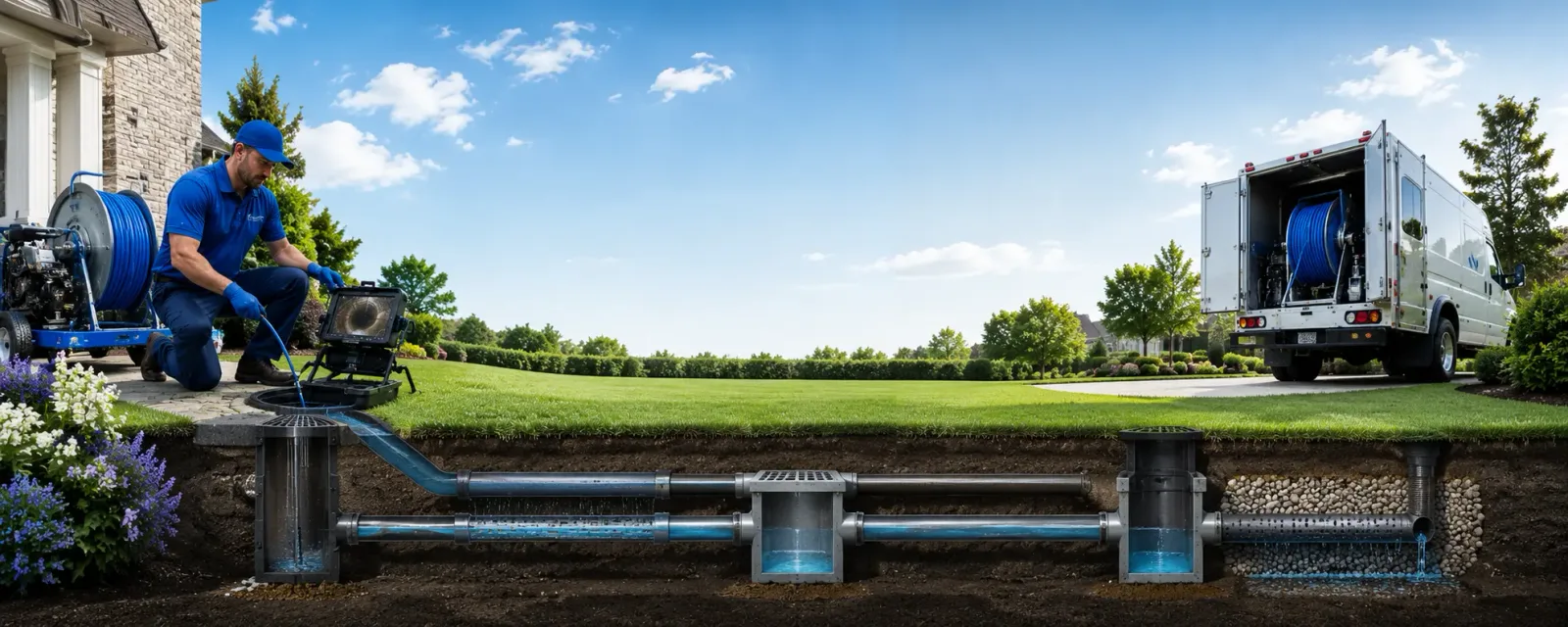 Outdoor drain cleaning information for King City, MO